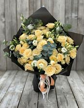 Букет цветов из:  Розы и Лизиантусы в Брехово