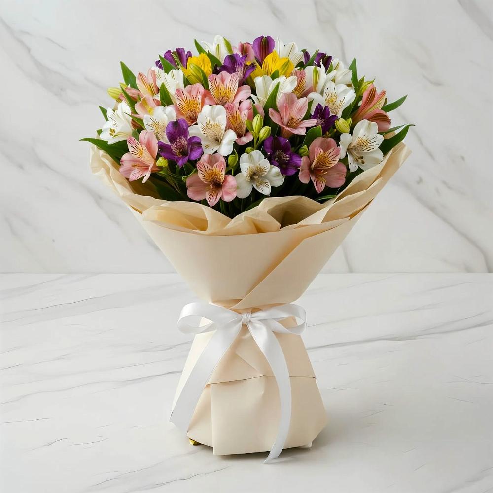 Букет цветов из: Альстромерии в Брехово