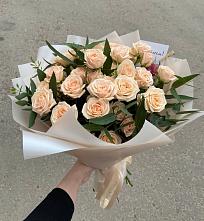 Букет Кремовые розы Латте в Брехово