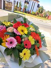 Букет цветов из:  Герберы #REPLACE_PRED# Брехово