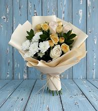 Букет цветов из:  Розы и Хризантемы в Брехово