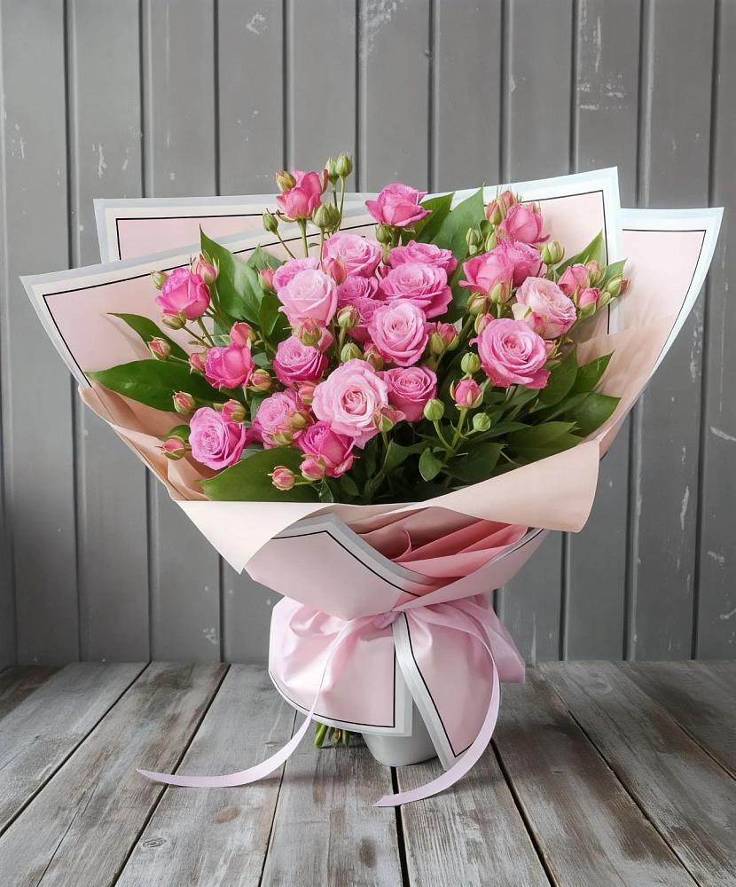 Букет Розовый кустик в Брехово