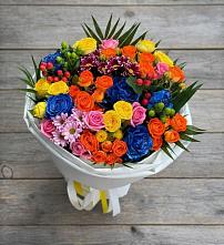 Букет цветов из:  Розы и Хризантемы в Брехово