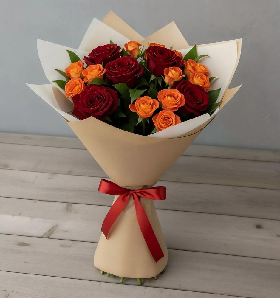 Букет Любовь и восторг в Брехово